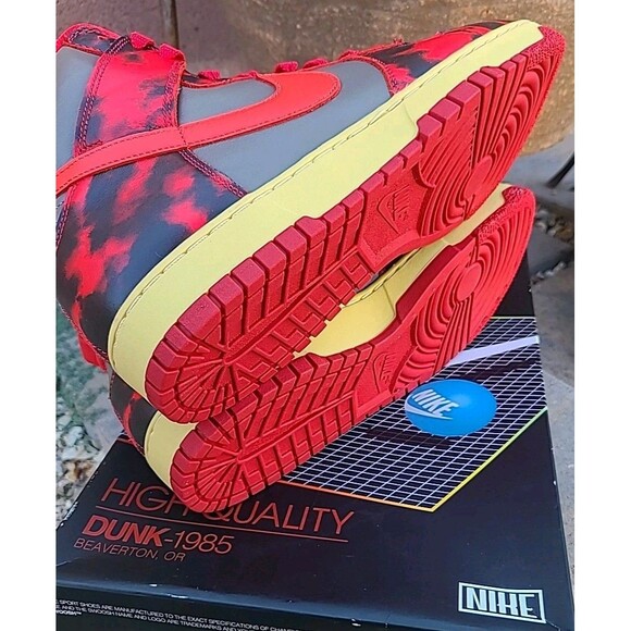 New In Box Nike Dunk High 1985 Red Acid Wash DD9404-604 Men\'s 12 main image 2